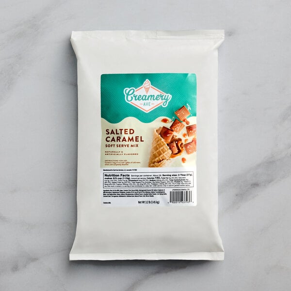 Creamery Ave. Salted Caramel Soft Serve Mix 3.2 lb.
