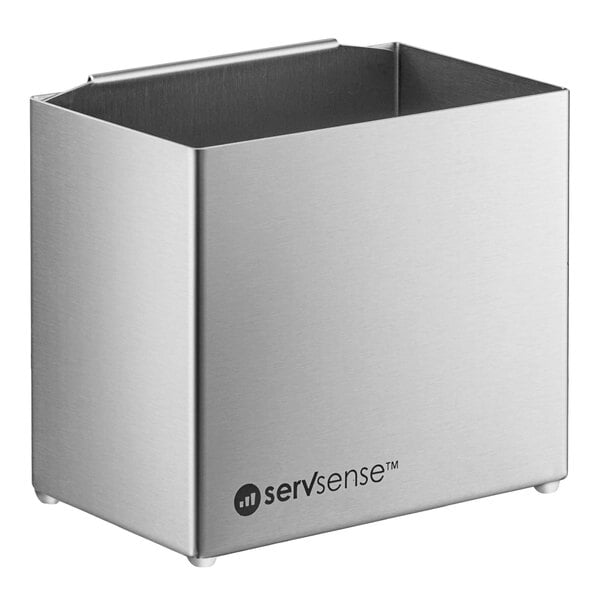 ServSense Stainless Steel Straw Caddy Attachment for Self Service Station Organizers