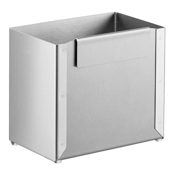 ServSense Stainless Steel Straw Caddy Attachment for Self Service Station Organizers