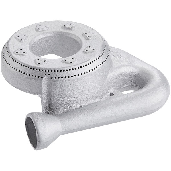 A white and silver Emperor's Select water pump with a hole in the center.