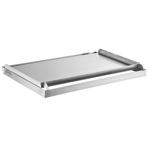 a close-up of a metal tray