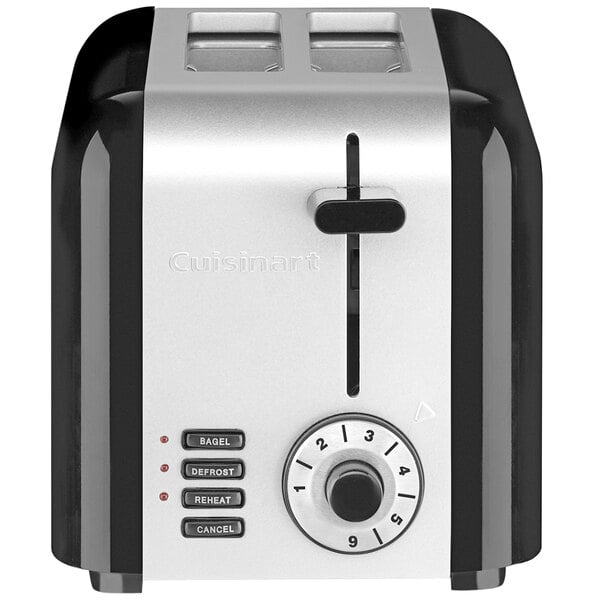 Conair Cuisinart CPT 320WH 2 Slice Black Stainless Steel Compact Toaster 120V 900W