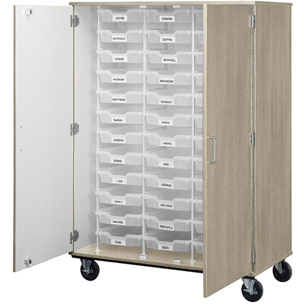 a large storage cart with drawers