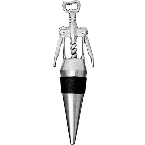 close-up of a corkscrew