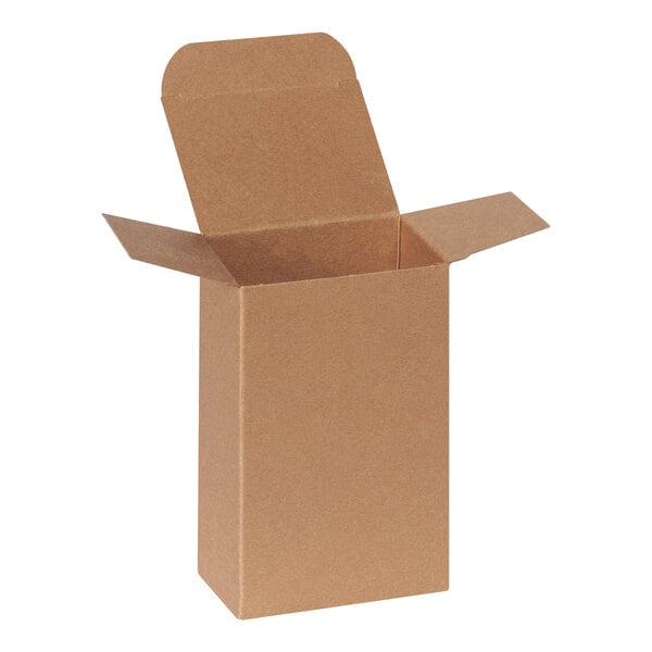 Lavex 3 1/2" x 2 1/2" x 5 1/2" Kraft Reverse Tuck Carton - 250/Case