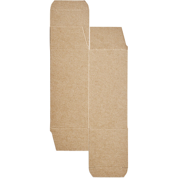 A brown rectangle Lavex heavy-duty cardboard box with two open sides.