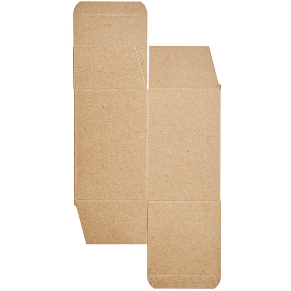 A brown rectangular Lavex cardboard box with two open sides.