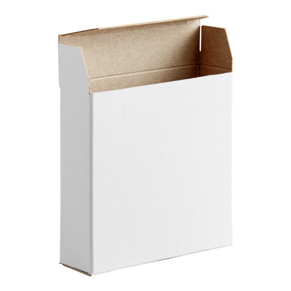 Lavex 3 1/2" x 1 1/4" x 3 1/2" White Reverse Tuck Carton - 1,000/Case