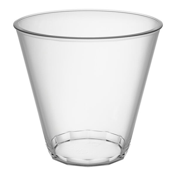 Fineline 405-CL Savvi Serve 5 oz. Squat Clear Hard Plastic Tumbler - 500/Case