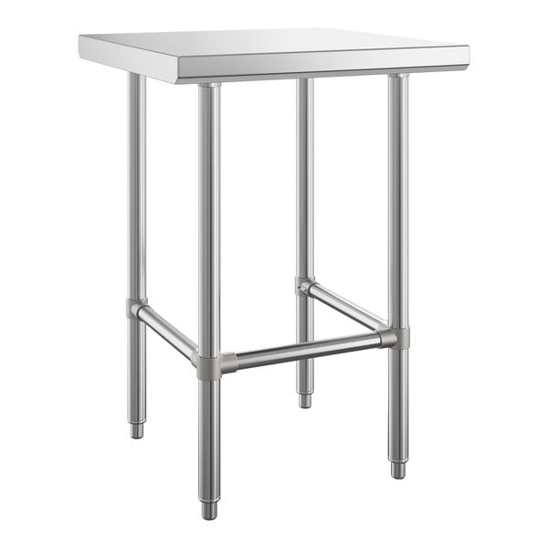 Regency 24" x 24" 16-Gauge 304 Stainless Steel Commercial Open Base Work Table