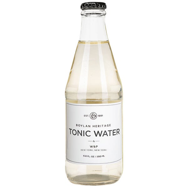 A Boylan Bottling Co. Heritage Tonic Water bottle with a white label.