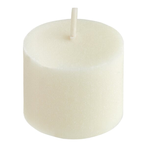 A white Sterno 10 Hour Candle with a long stick