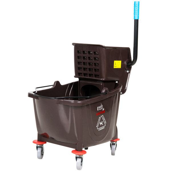 Commercial Janitorial Wet Mop Bucket Capacity Side Press Wringer Combo 35 Qt 