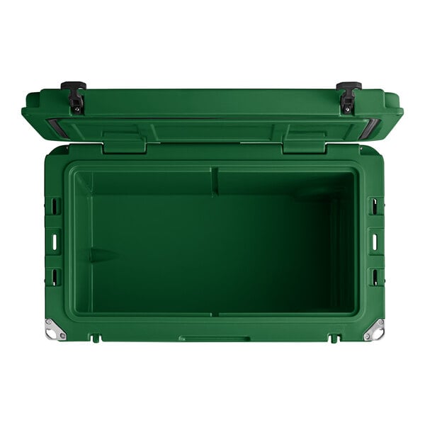 CaterGator CG65HG Hunter Green 65 Qt. Rotomolded Extreme Outdoor Cooler /  Ice Chest