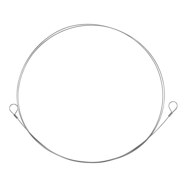 A 36" cheese cutter wire with a loop on the end.