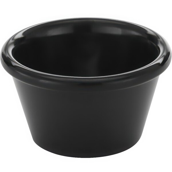 An American Metalcraft black melamine ramekin.