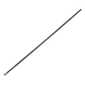 A long thin metal rod with a black handle.