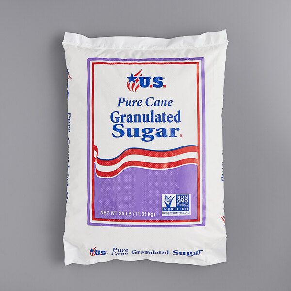 How much does a five pound bag of sugar cost Granulated Sugar 25 Lb Bag Bulk Price At Webstaurantstore