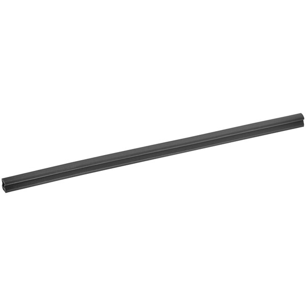A black long metal bar with a white seal pad.