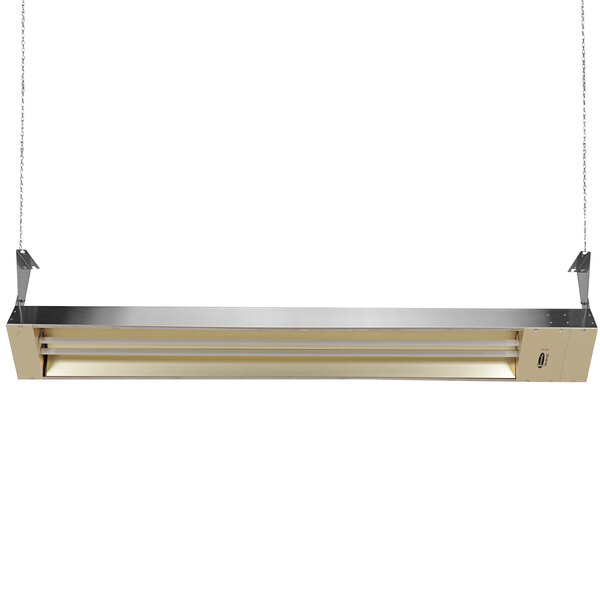 A TPI stainless steel commercial patio heater.