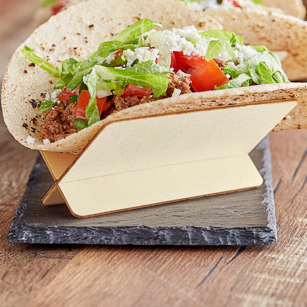 a close up of a taco