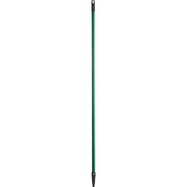 A long green pole with a black tip.