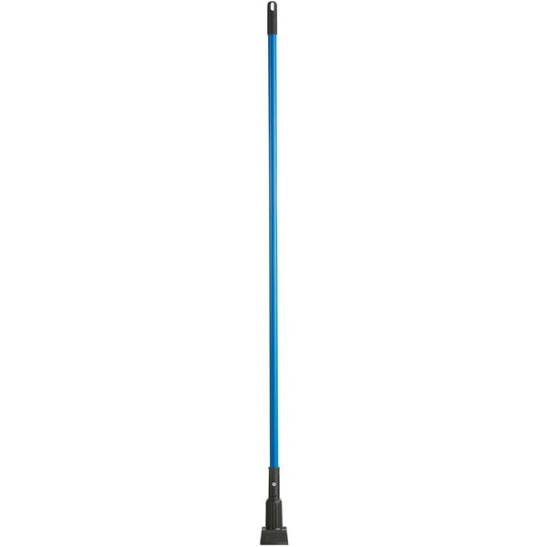 A blue Lavex Jaw Style mop handle.