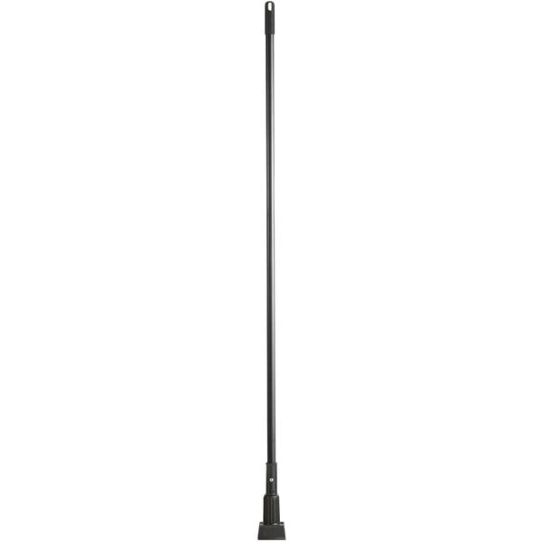 A long black Lavex Jaw Style mop handle with a black tip.