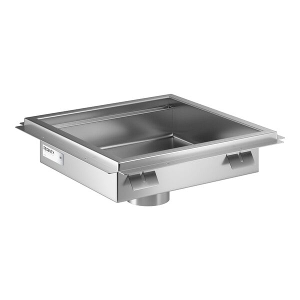 Regency 18" x 18" 14-Gauge Stainless Steel Floor Sink