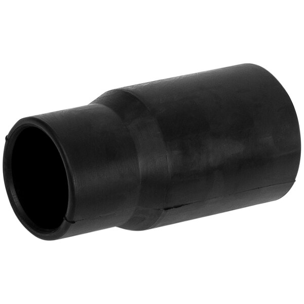 A Delfin black plastic hose cuff with a black end.