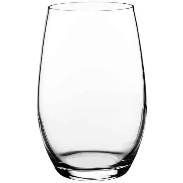 A Luigi Bormioli Palace sparkling water glass.