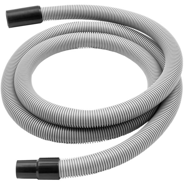 a grey and black flexible hose