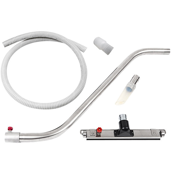 A Delfin Industrial cleanroom accessory kit including a stainless steel hose and pipe.