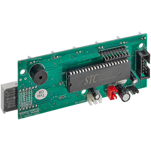 A green circuit board for VacPak-It VMC10V vacuum packaging machines with black and white components.
