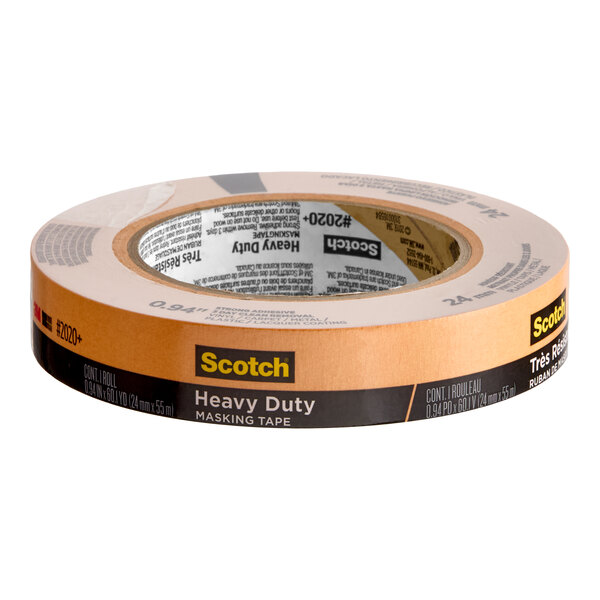 A roll of 3M Scotch heavy-duty orange masking tape.
