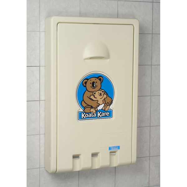 Koala Kare KB101 00 Vertical Baby Changing Station Table Cream