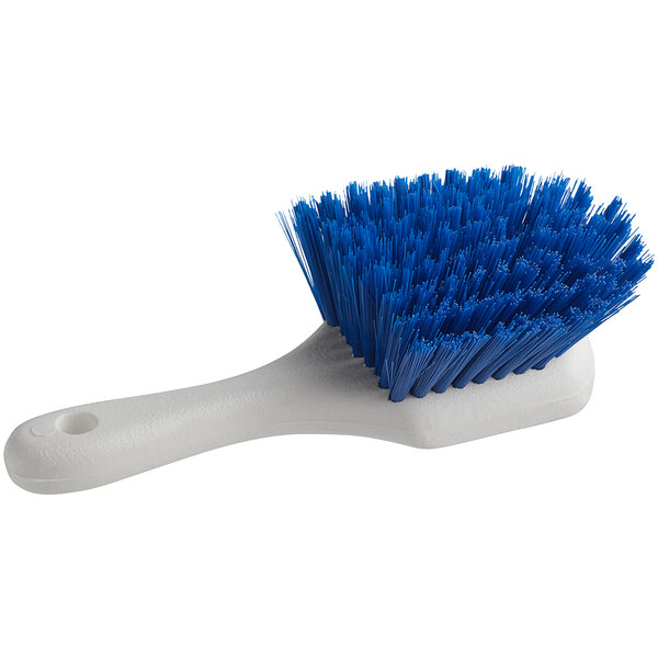 Xunw Tools Rotating Crevice Scrub Brushes Cleaning Supplies Plastic Bristle Long Handle, Size: 42.5, Blue