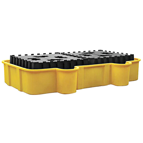 a yellow and black puzzle piece