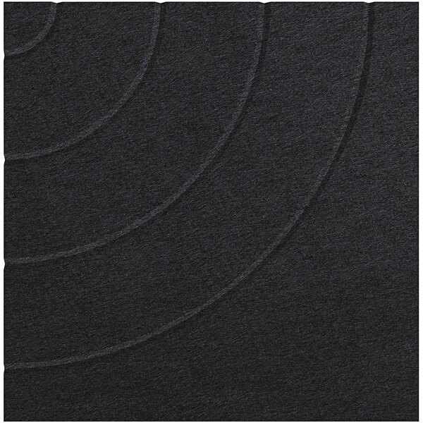 A black square Versare SoundSorb acoustic panel with a circular pattern.