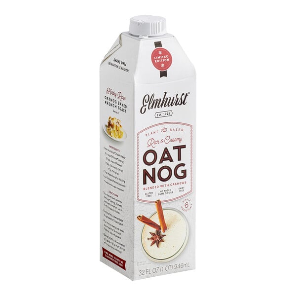 Elmhurst Milked Oat Nog 32 fl. oz. - 6/Case