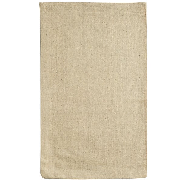 A beige canvas Controltek USA coin deposit bag.