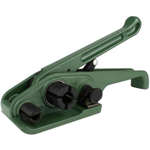 A green and black polypropylene Lavex windlass tensioner.