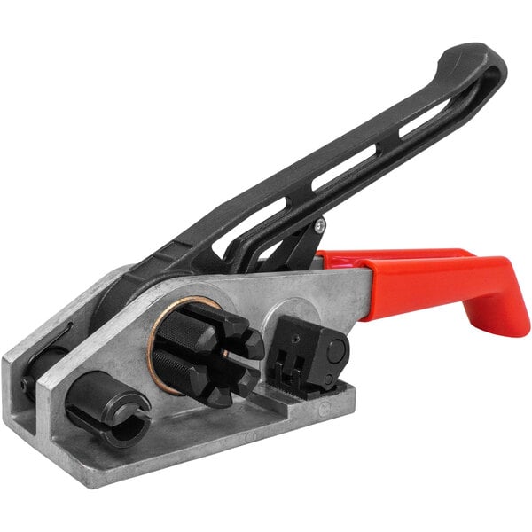 A Lavex Premium Windlass Cord Tensioner, a hand held plier with black and red handles.