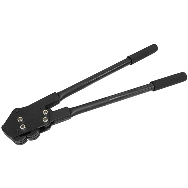 A black Lavex Side Action Double-Notch Sealer with black handles.