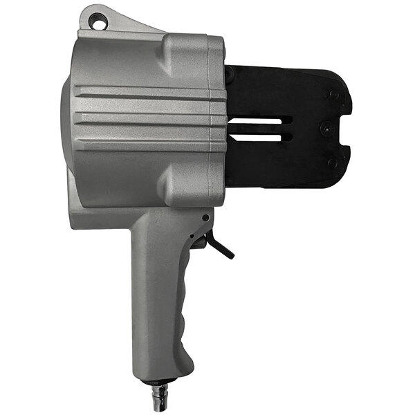 A close-up of a grey Lavex Pneumatic Sealer with a black handle.