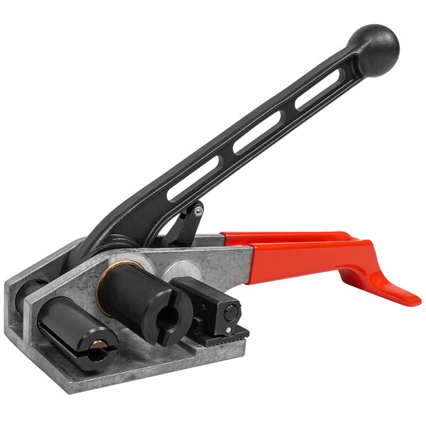 A red and black Lavex Heavy-Duty Jumbo Cord Tensioner tool.