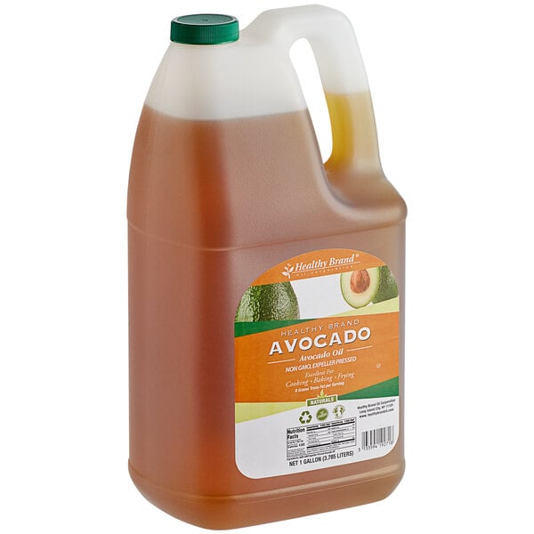 A plastic jug of Pure Avocado Oil.