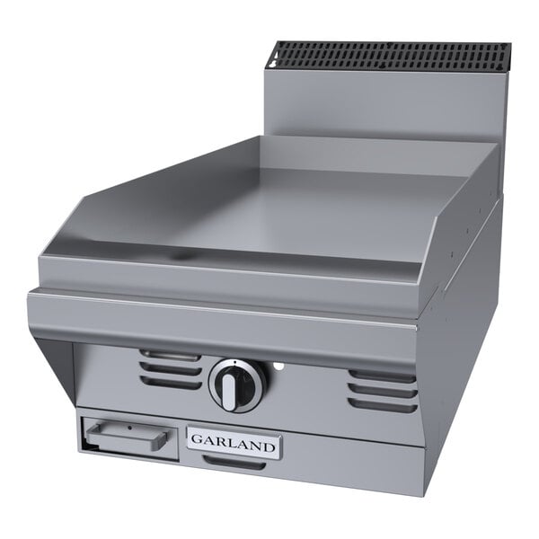 Garland M8T Master Series Natural Gas Modular Top 17" Griddle Attachment with Thermostatic Controls - 33,000 BTU