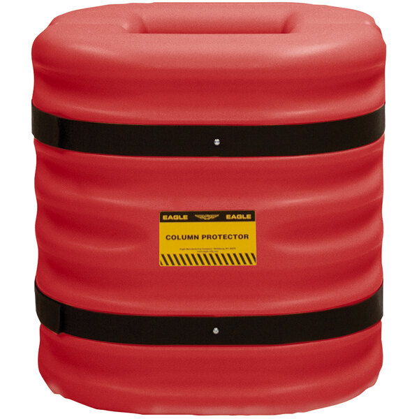 A red Eagle Manufacturing column protector.