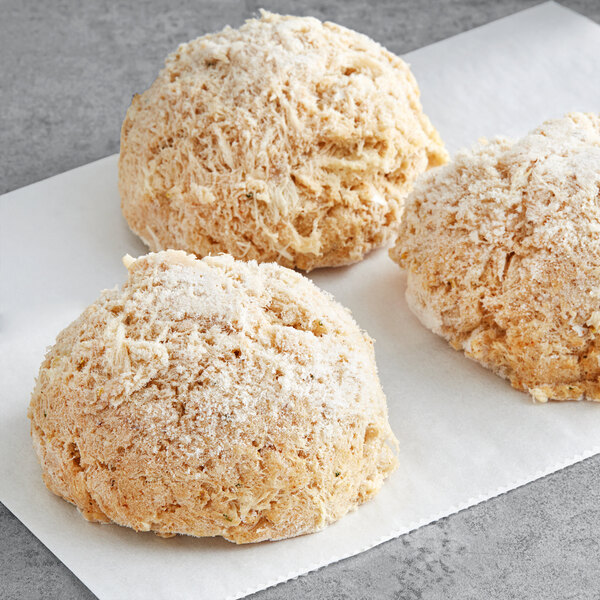 A Chesapeake Crab Connection blue crab cake on a plate.